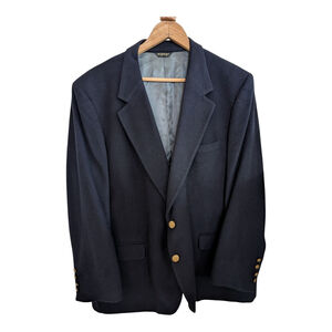 Vintage Jack Nicklaus 100% Cashmere Navy Blazer Sport Jacket Size 46L USA